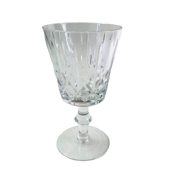Wine and Sherry Glass Edinburgh Crystal Pattern ED19 Olive and Cross Cut Vintage - Picture 8 of 11